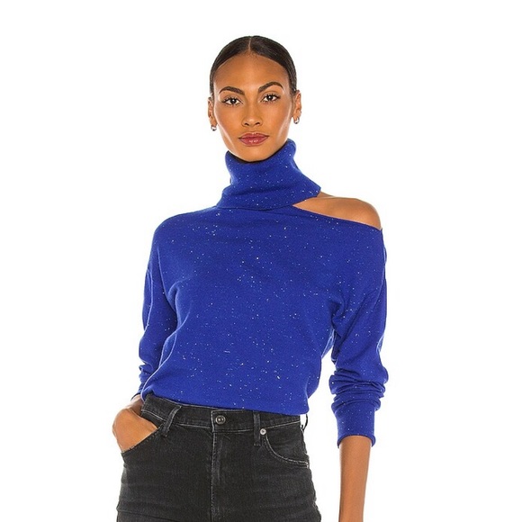 Cold shoulder turtleneck sweater - Picture 1 of 4